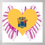 Achetez le drapeau de New Jersey Affiche