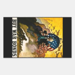 Achetez les titres d'emprunt de guerre vintages sticker en rectangle