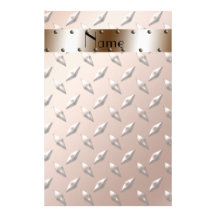 Acier brun nommé personnalisé de plat de diamant papier à lettre personnalisé