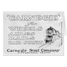 Acier de Carnegie pour des rails de roues et des j Carte De Vœux