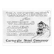 Acier de Carnegie pour des rails de roues et des j Cartes Postales