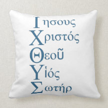 Acronyme d'IXOYE - bleu Coussin
