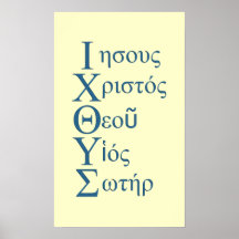 Acronyme d'IXOYE - bleu Posters