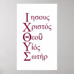 Acronyme d'IXOYE - rouge Posters
