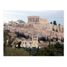 Acropole antique de vue cartes postales