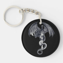 Acrylique Keychain de dragon et d'épée