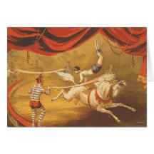 Acte de cirque de PIÈCE EN T Carte De Vœux