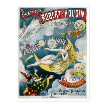 Acte magique vintage de magicien français de ~ de  carte postale