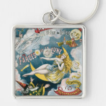 Acte magique vintage de magicien français de ~ de  porte-clé