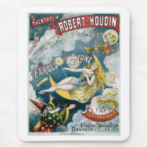 Acte magique vintage de magicien français de ~ de  tapis de souris