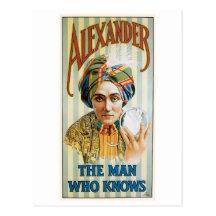 Acte magique vintage de médicament Mentalist de ~  Cartes Postales