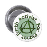 Activiste de la terre badge avec épingle