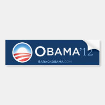 Adhésif pour pare-chocs 2012 d'Obama Autocollant Pour Voiture