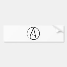 Adhésif pour pare-chocs athée de symbole autocollants pour voiture