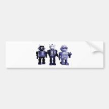 adhésif pour pare-chocs bleu de robots adhésifs pour voiture