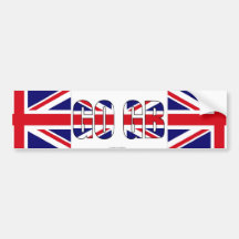 Adhésif pour pare-chocs BRITANNIQUE de drapeau d'U Adhésifs Pour Voiture