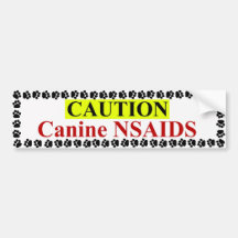 Adhésif pour pare-chocs canin de NSAIDS Autocollant Pour Voiture