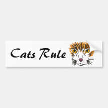 Adhésif pour pare-chocs CD de règle de chats Autocollants Pour Voiture