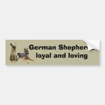 Adhésif pour pare-chocs d'amis de berger allemand autocollant pour voiture