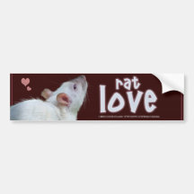 Adhésif pour pare-chocs d'amour de rat autocollants pour voiture