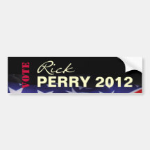 Adhésif pour pare-chocs de campagne de Rick Perry  Autocollants Pour Voiture