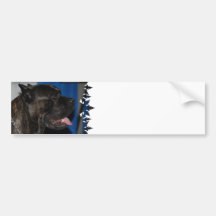 Adhésif pour pare-chocs de chien de Corso de canne Autocollants Pour Voiture