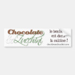 Adhésif pour pare-chocs de chocolat et de courgett adhésif pour voiture