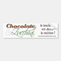 Adhésif pour pare-chocs de chocolat et de courgett autocollants pour voiture