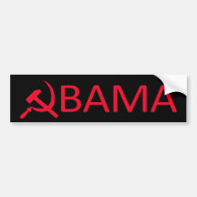 Adhésif pour pare-chocs de communiste d'Obama Adhésif Pour Voiture
