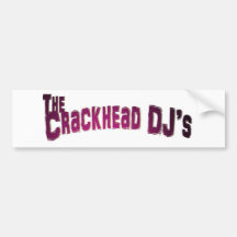Adhésif pour pare-chocs de Crackhead DJ Autocollants Pour Voiture