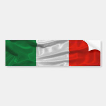 Adhésif pour pare-chocs de drapeau de l'Italie Adhésifs Pour Voiture