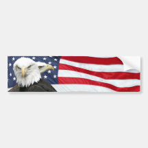Adhésif pour pare-chocs de drapeau d'Eagle Autocollants Pour Voiture