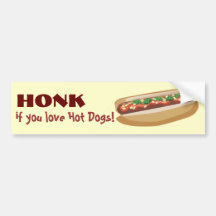 Adhésif pour pare-chocs de hot-dog autocollants pour voiture
