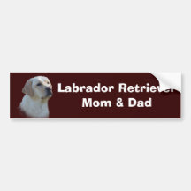 Adhésif pour pare-chocs de labrador retriever adhésifs pour voiture