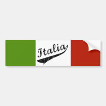 Adhésif pour pare-chocs de l'Italie Autocollant Pour Voiture