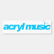 Adhésif pour pare-chocs de musique d'Acryl Autocollant Pour Voiture