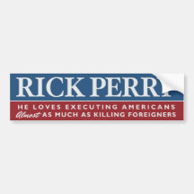Adhésif pour pare-chocs de parodie de Rick Perry Autocollants Pour Voiture