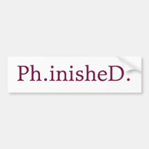 Adhésif pour pare-chocs de PhD Autocollants Pour Voiture