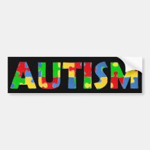 Adhésif pour pare-chocs de puzzle de sensibilisati autocollant pour voiture
