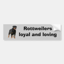 Adhésif pour pare-chocs de rottweiler adhésifs pour voiture