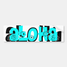 adhésif pour pare-chocs de sarcelle d'hiver aloha autocollant pour voiture