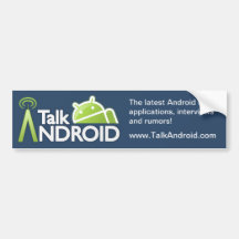 Adhésif pour pare-chocs de TalkAndroid Autocollants Pour Voiture