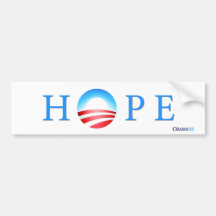 Adhésif pour pare-chocs d'espoir de Barack Obama Autocollant Pour Voiture