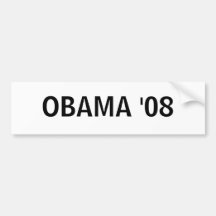 Adhésif pour pare-chocs d'OBAMA '08 Autocollants Pour Voiture