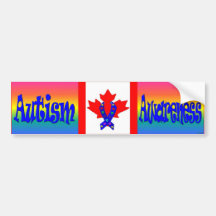 Adhésif pour pare-chocs du Canada de sensibilisati Autocollants Pour Voiture