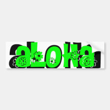 adhésif pour pare-chocs en bon état de vert aloha autocollant pour voiture