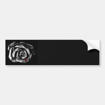 Adhésif pour pare-chocs gothique de rose de noir d autocollant pour voiture