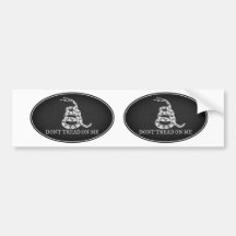Adhésif pour pare-chocs ovale de drapeau de Gadsde Autocollant Pour Voiture