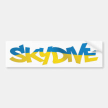 ADHÉSIF POUR PARE-CHOCS SKYDIVE UKRAINE AUTOCOLLANT POUR VOITURE
