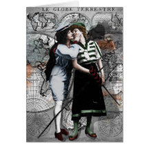 Adieu affectueux carte de vœux